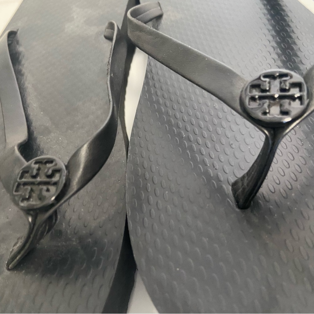 Tory Burch Black Flip-Flop Sandals